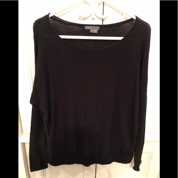 🍒Vince black lightweight sweatshirt.